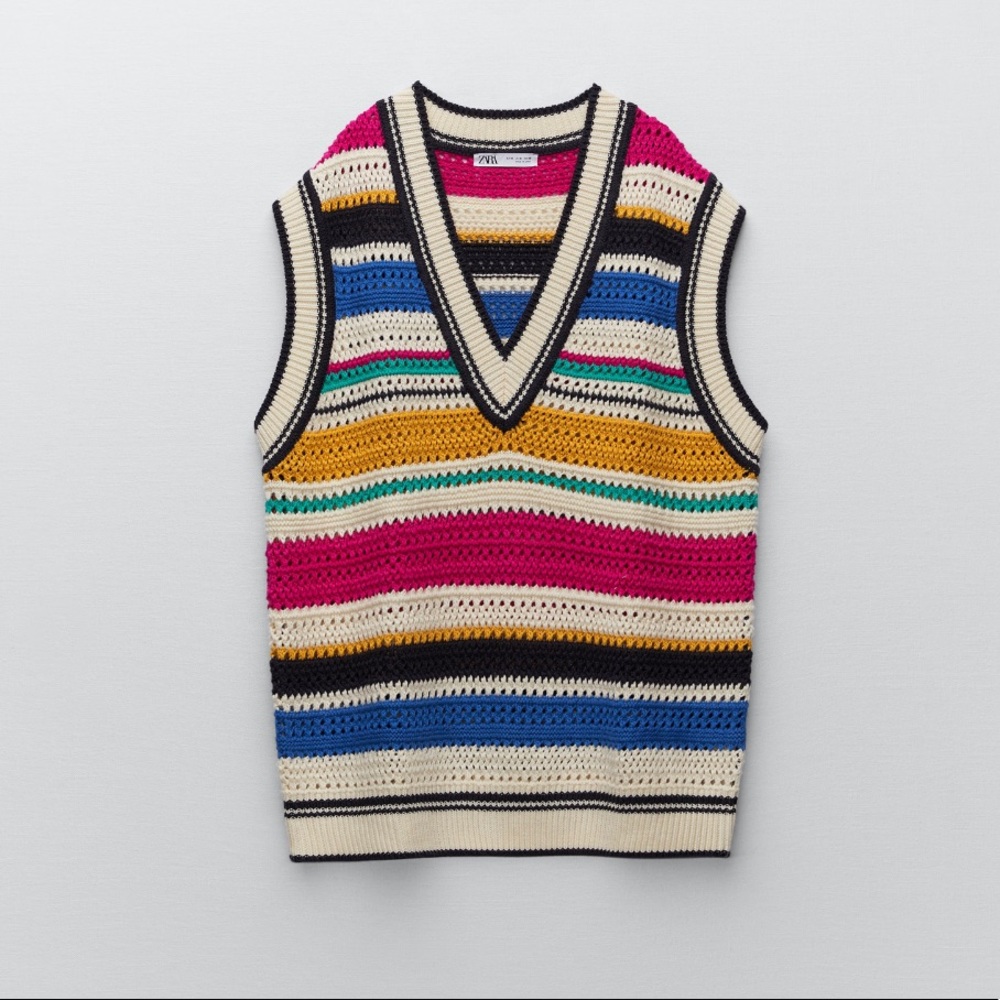 Zara Multicolor Striped Knit Set - Picture 6 of 14